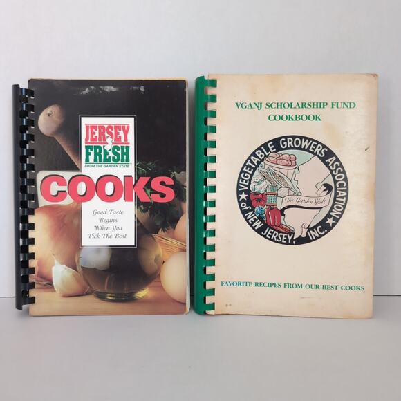 Lot of 2 New Jersey Cookbooks Jersey Fresh/Vegetable Growers Association of NJ - Picture 1 of 16